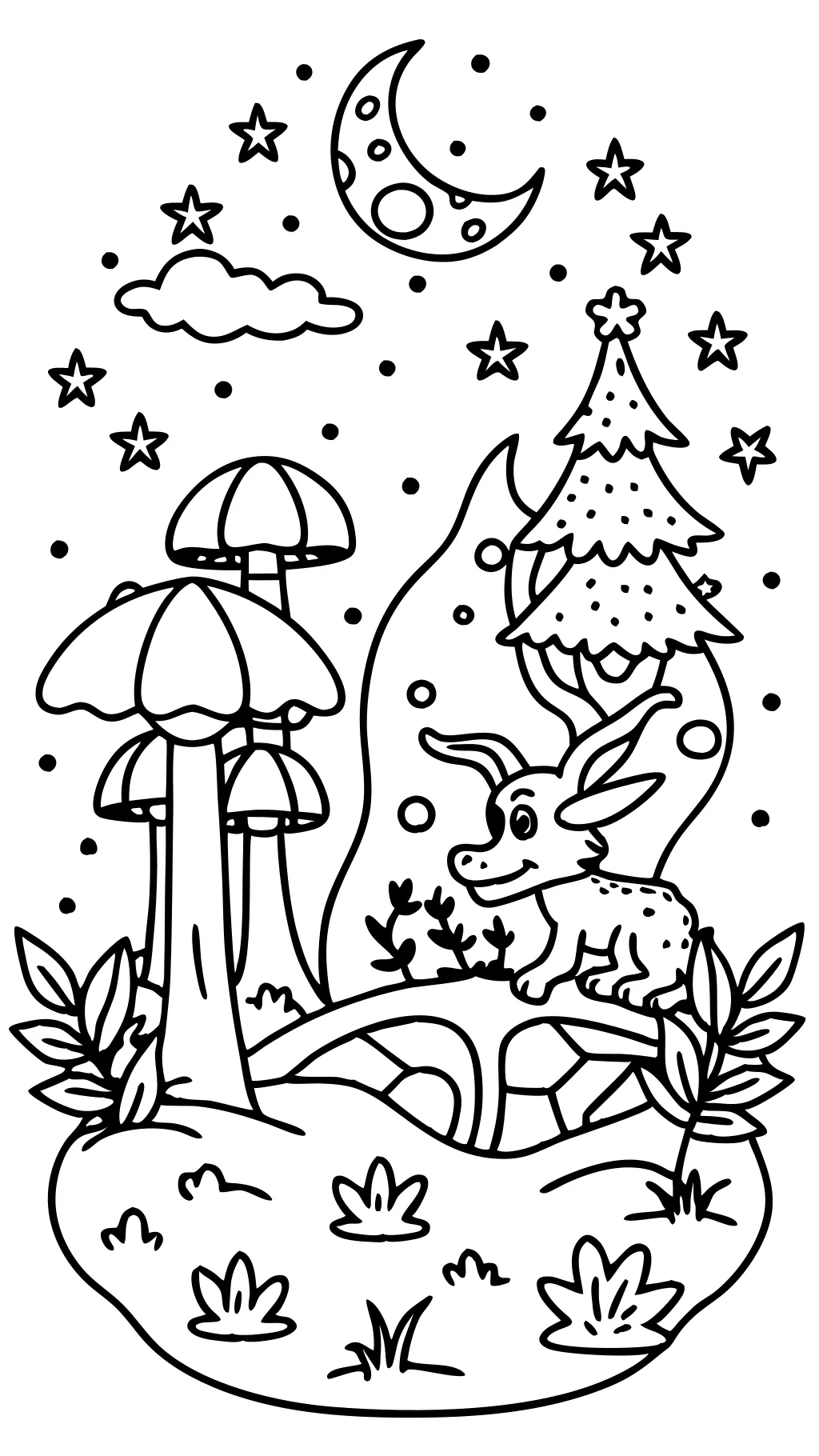 magical coloring page